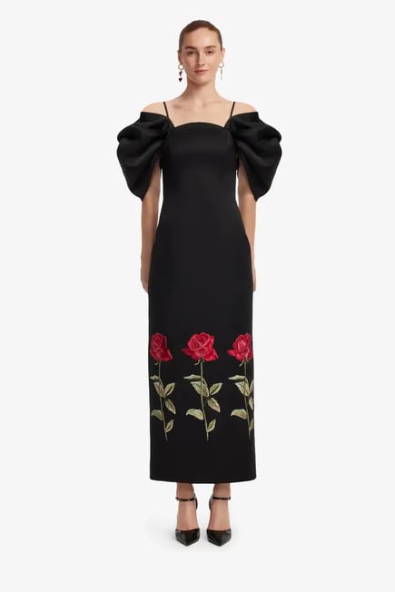 Embroidered Maxi Dress