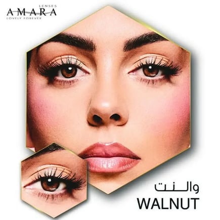    عدسات امارا مجموعة جورجينا لون والنت  عرض