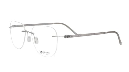 اطار لى ميلان طبى موديل  34061 FR C:5 Matte Silver Crystal Grey