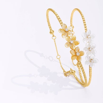 Jasmine Bracelet – 18K Gold & Diamonds