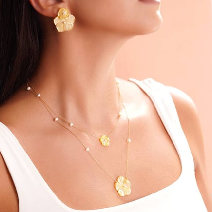 Daisy Set – 18K Gold & Diamonds