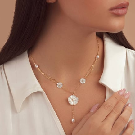 Jaeda necklace |  18K gold and diamonds
