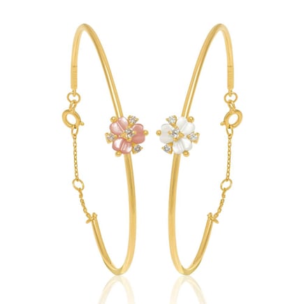 Iris Blossom Bracelet | 18K Gold and Diamonds