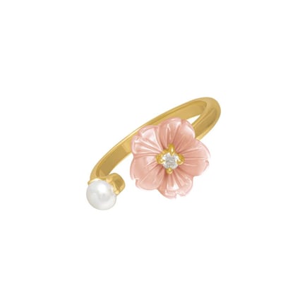 Dana Pink Ring | 18K Gold and Diamonds