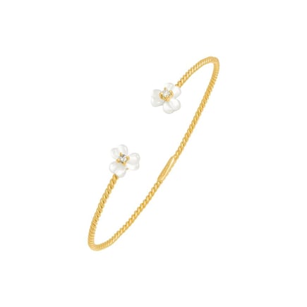 Iris Bangle | 18K Gold and Diamonds