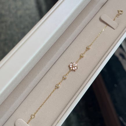 Iris Stone Bracelet | 18K Gold and Diamonds