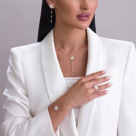 Jasmine Set – 18K Gold & Diamonds