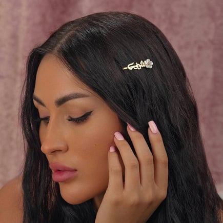 Narcissus hair pin | 18k gold and diamonds