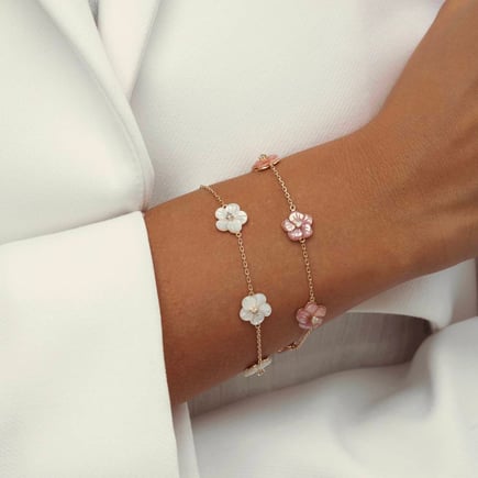 اسوارة فلاورز | ذهب 18K و الماس