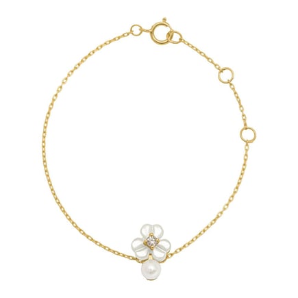 Iris Blossom Bracelet – Petite Pearl Pearl | 18K Gold and Diamonds