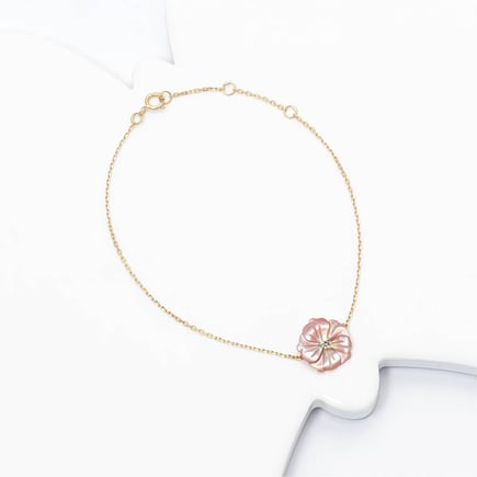 Pink Lulea Bracelet – 18K Gold & Diamonds