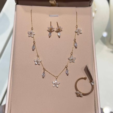 Marquise Set | 18K Gold and Zircon