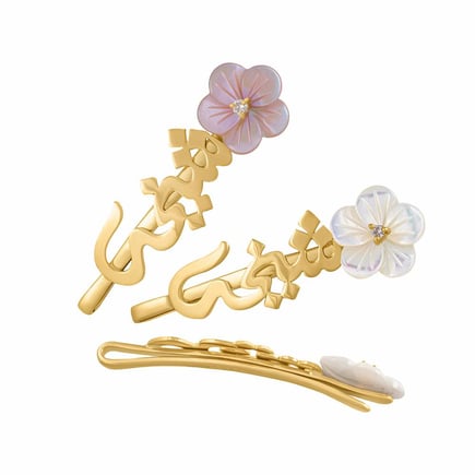 Narcissus hair pin | 18k gold and diamonds