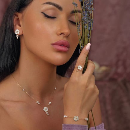 Nilufer Set |  18K gold and diamonds