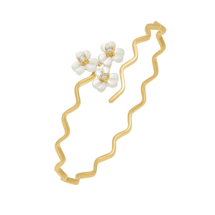 Iris Flower Bracelet | 18K Gold and Diamonds 💎