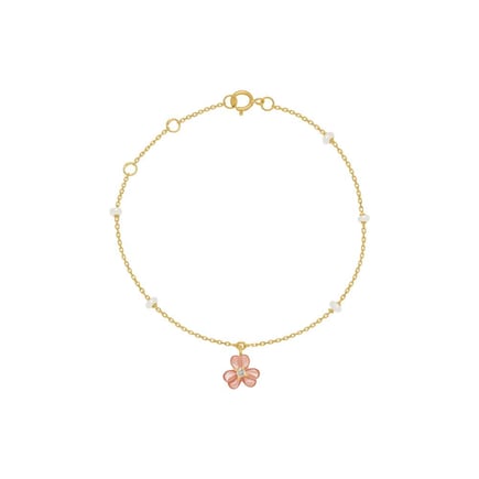 Iris Bloom Anklet | 18K Gold and Diamonds