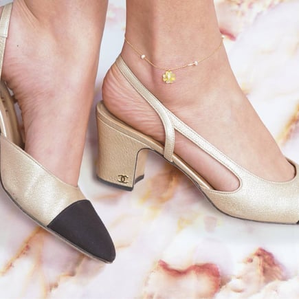 Thia Anklet – 18K Gold & Diamonds