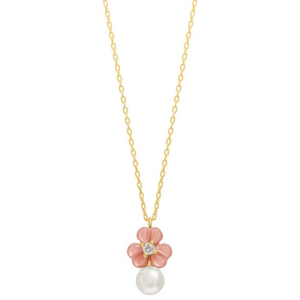 Iris Blossom Set – Petite Pink Pearl | 18K Gold and Diamonds