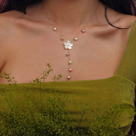 Alexandra necklace set |  18K gold and diamonds