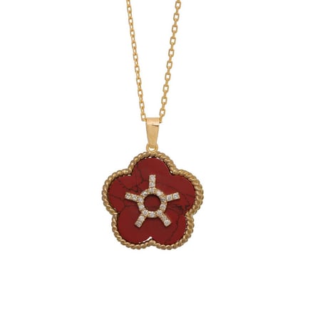 Red Twilight Necklace | 18K Gold and Diamonds