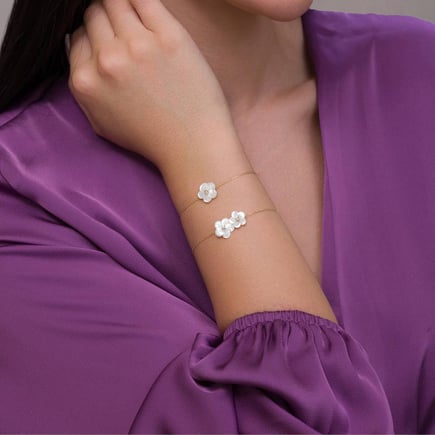 Purple bracelet | 18K gold and diamonds