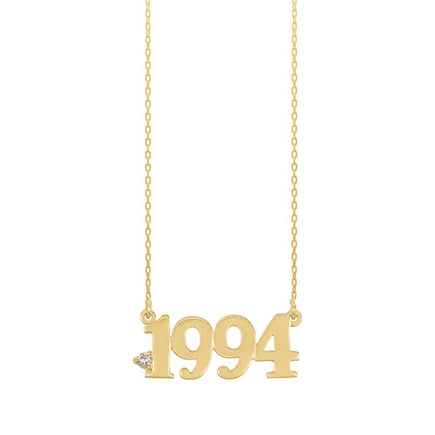 Date Necklace | 18K Gold and Diamonds
