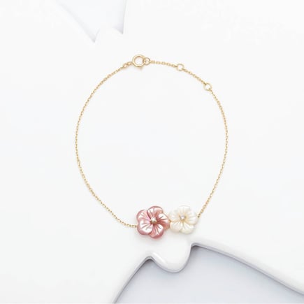 Purple bracelet | 18k gold and diamonds