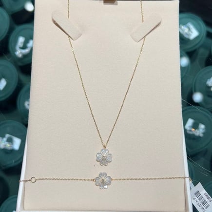 Cherry Blossom Set for Kids | 18K Gold and Diamonds