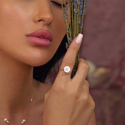 Lolia ring |  18k gold and diamonds
