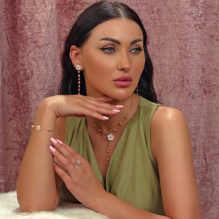 Flora set |  18K gold and diamonds