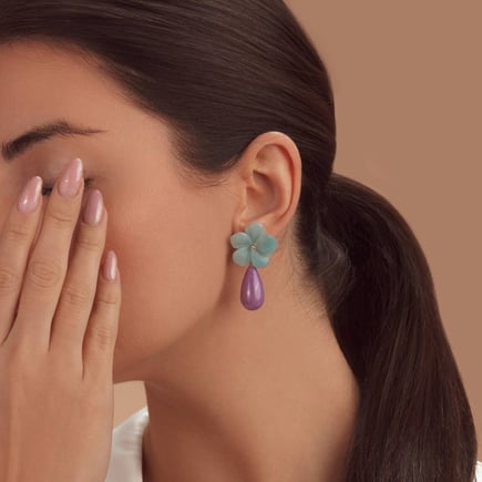 Rosemary Earrings | 18K Gold and Diamonds