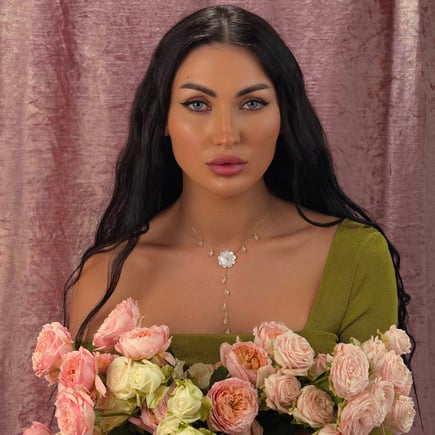 saint lucia necklace |  18K gold and diamonds