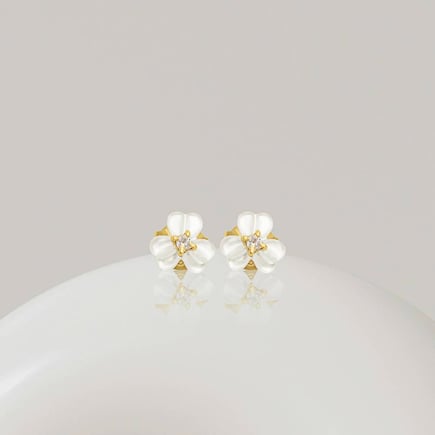 Iris Earrings | 18K Gold and Diamonds