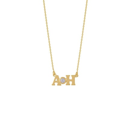 Two-letter pendant | 18K gold