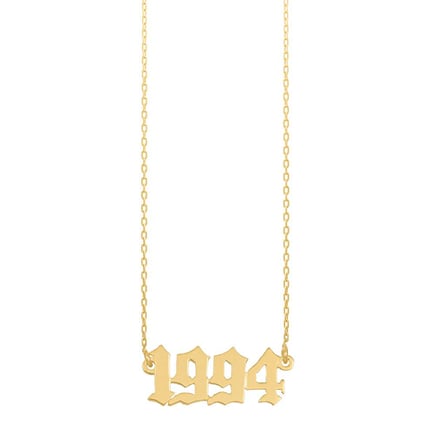 Date Necklace | 18K Gold