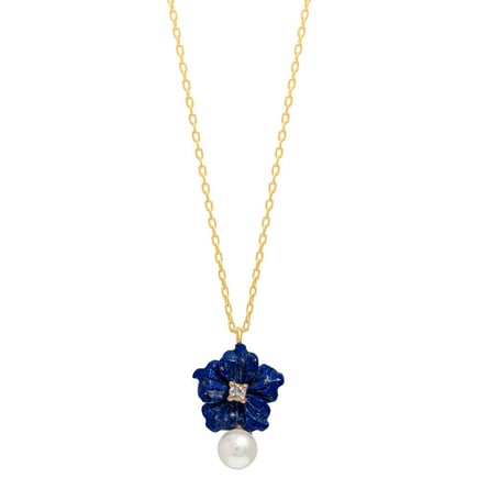 Blue Star Flower Set | 18K Gold and Diamonds