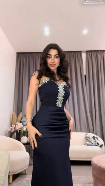 فستان سهرة كحلي 