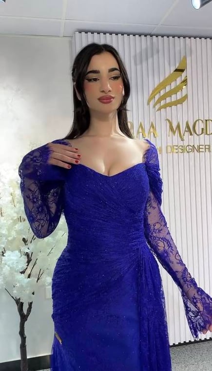 فستان سهرة دانتيل 