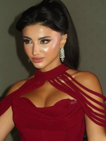 فستان مناسبات برغندي