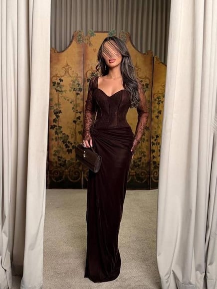 فستان شتوي سهره مناسب لجميع المناسبات