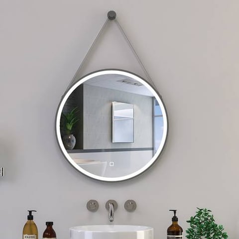مرآة نارس إيطار رمادي LED 60CM
