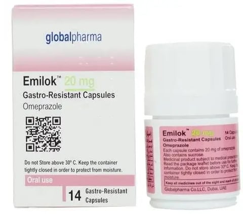 Emilok 20 mg 14 Capsules