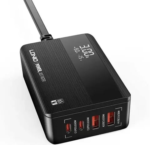 منصة-شحنLDNIO-بقوة-65-واط-منفذين USB-منفذين Type