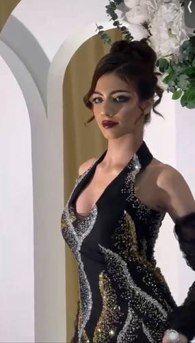 فستان سهره ماسك خامة خزر راقي 