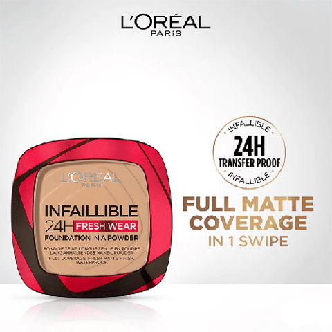 بودرة كريم الاساس انفاليبل Sable Sand 220 من لوريال باريس