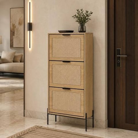 دولاب أحذية نحيف بتصميم عصري