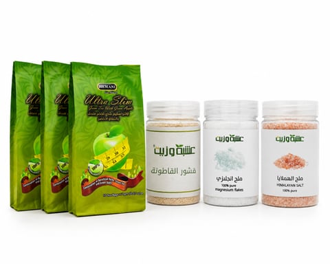 Natural weight loss alternative to gastric sleeve set from Herb and Oil and Himani slimming tea