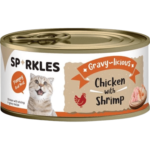 Sparkles Gravy-licious Chicken with Shrimp Canned Wet Cat Food