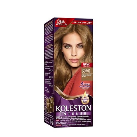 Cream Hair Dye 307/0 Medium Blonde - Wella Koleston