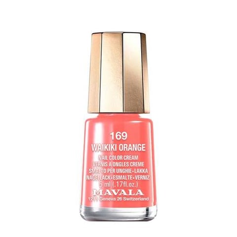 Manicure Nail Polish Degree 169 Waikiki Orange 5ml - Mavala